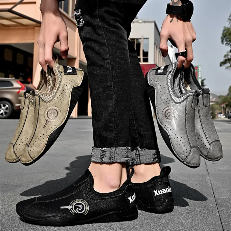 Sneakers da uomo primavera autunno leggero antiscivolo confortevole suola spessa calzature Plus Size fuori Casual scarpe da passeggio antiscivolo