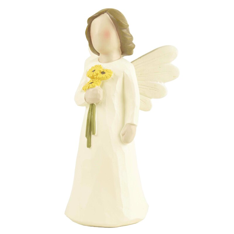 Statue d'ange de demoiselle d'honneur, ornements faits à la main, fleurs mignonnes de prière, pour maison, salon, table, cadeau d'anniversaire, style américain