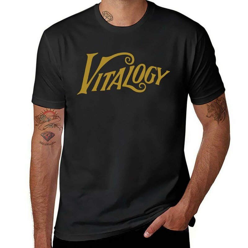 Vitalogy 남성용 티셔츠, 여름 신상 에디션, 블랭크 디자이너 티셔츠