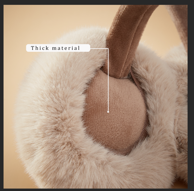 Anjj High Quality Earmuffs Faux Rabbit Fur Hang Ear Cover Warm Winter Ear Muffs Fur Earmuffs Unisex Adult Ear Warmer Fold