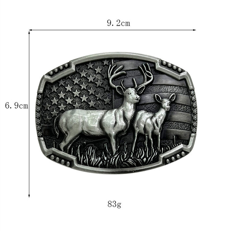 Elk belt buckle Western ethnic style