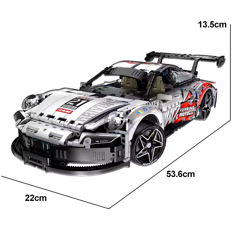 IM.MASTER 9821 MOC Technical 2 In 1 Super Racing Car 1861pcs Building Blocks Bricks Puzzle Toy Christmas Gifts For Kids