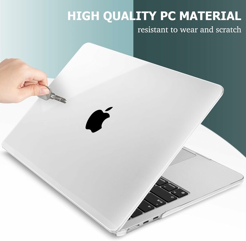 Funda protectora de cristal transparente para MacBook Pro 16, A2141, 16,2, A2485, 15,4, A1286, Macbook Pro Air 13,3, A2337, Retina 11, 12
