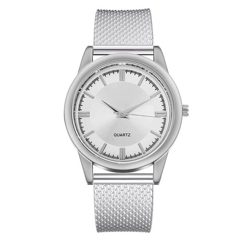 Men's Business Casual Stainless Steel Mesh Belt Watch  Dial Quartz Watch turkiyede olmayan urunler relogios masculino 시계 luxury