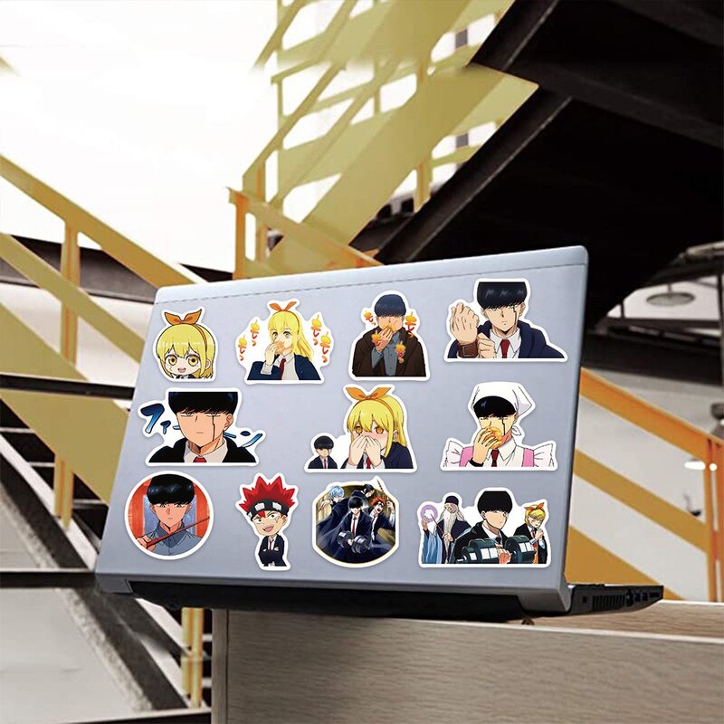 10/50 pz Mashle: Magic and Muscles Anime Stickers Pack fai da te Skateboard moto valigia cancelleria decalcomanie Decor Phone Laptop