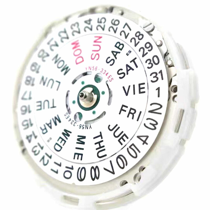 Movimiento Original japonés YN56, calendario único, fecha 3:00, alta precisión, 22 piedras preciosas, accesorios de reloj mecánico automático
