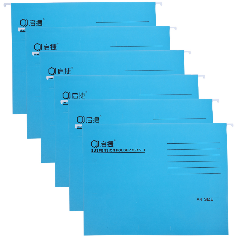 6 buah bingkai File gantung Folder penerimaan warna-warni pemegang uang kertas aksesoris kantor Organizer
