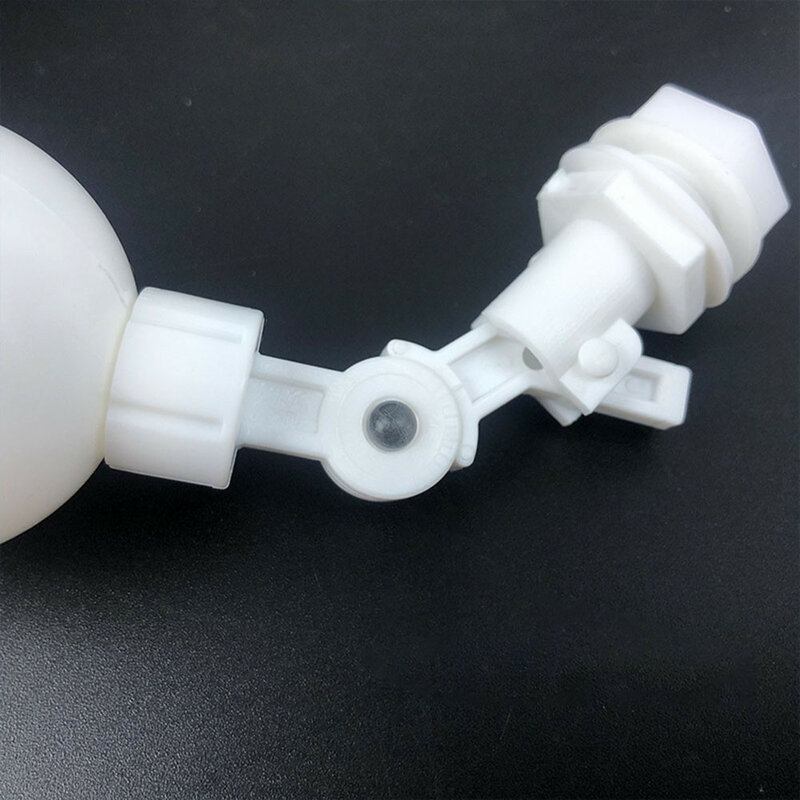 Branco Float Ball Valve for Aquarium, controle automático de bola, água flutuante, plástico peça sobresselente, acessórios