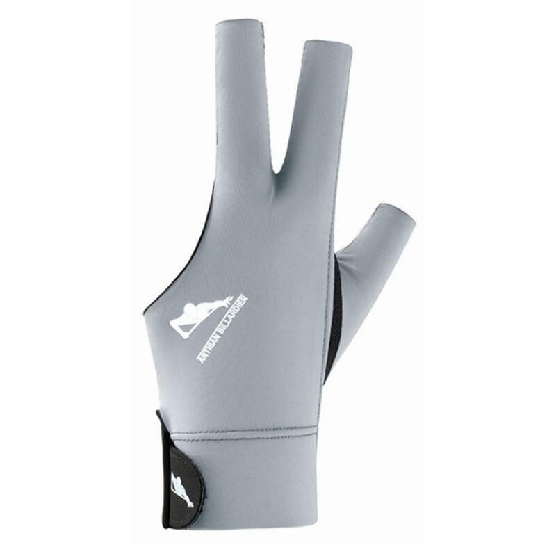 Trzy palce rękawice bilardowe elastyczne oddychające tkaniny treningowe do snookera lewe akcesoria Rękawice przenośne bilard U9J5