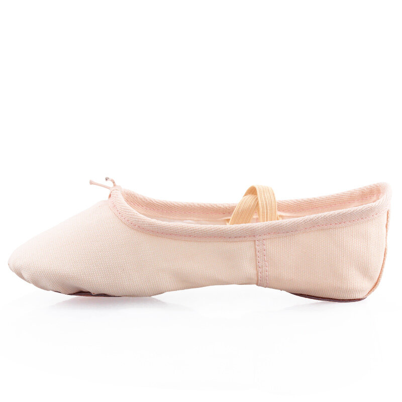 รองเท้าเต้นบัลเลต์ผ้าใบสำหรับเด็กผู้หญิงรองเท้าแตะสำหรับเต้นรองเท้าโยคะยิมนาสติกสำหรับเด็ก
