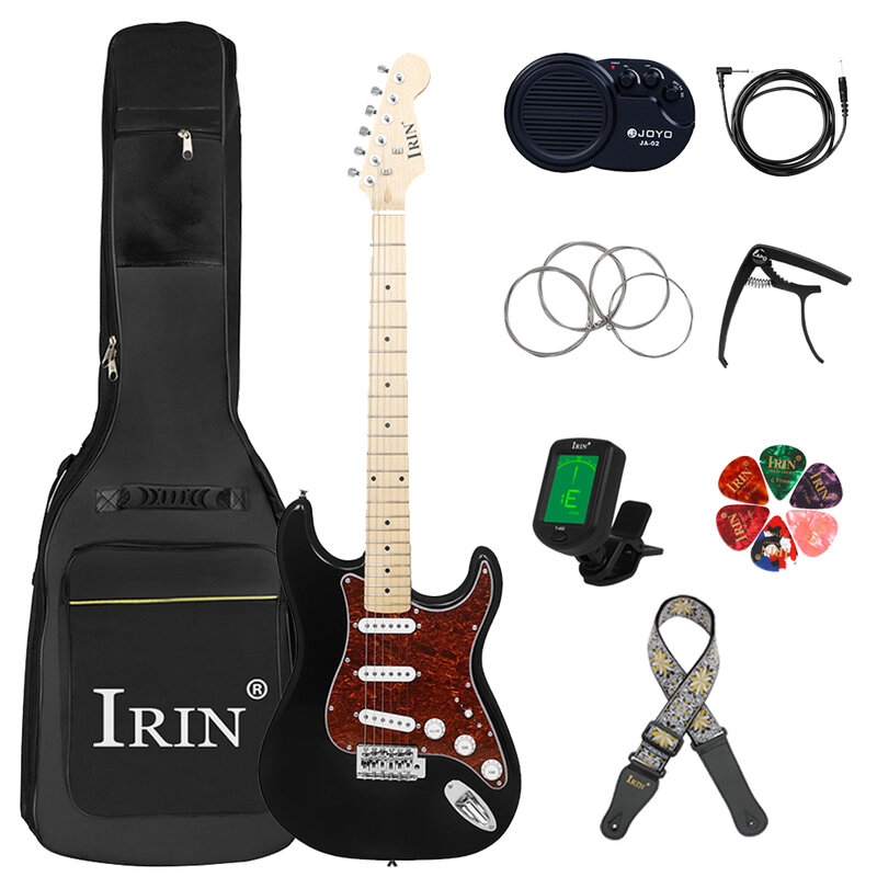 バッグ付きエレキギター,IRIN-6弦,39インチ,21フレット,オプションのボディ,カポ,ギターパーツ,アクセサリー