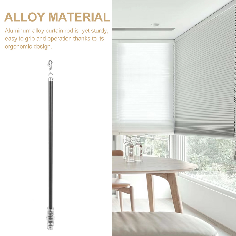 Pole invisível Drapery para abrir cortina, haste versátil, liga de alumínio, abridor