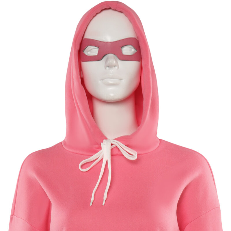 ATOM Cos EVE-sudaderas con capucha para Cosplay, disfraz de Anime invencible Roleplay, suéter, máscara de ojos, traje de fiesta de Carnaval de Halloween para mujer adulta