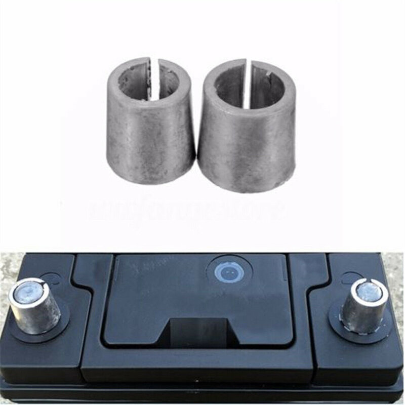 2pcCar Battery Terminal Converters Post Adaptors Sleeves Dpositive And Negative Side Post Battery Connections ​Adapters Supplied
