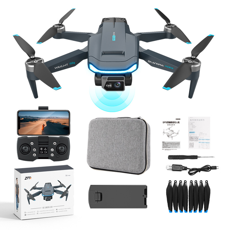 Mini WiFi FPV Drone Dobrável, Câmera dupla 4K HD, Longa Distância, 1000m, Corrida Pesawat, Novo, vs F195, 5G, F194