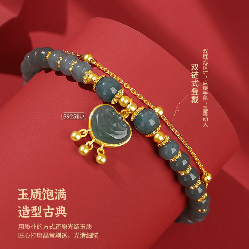 UMQ-Bracelet de verrouillage de sécurité en argent regardé 100% pour femme, léger, luxe, cadeau d'anniversaire de la minorité, petite amie