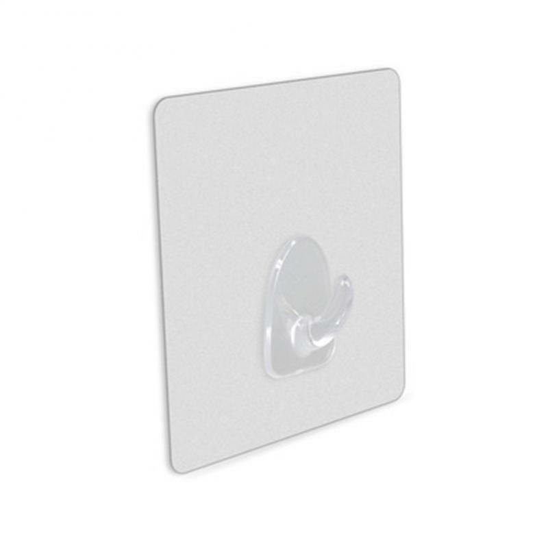 1 ~ 10PCS Super colla gancio trasparente forte autoadesivo chiave asciugamano porta appendiabiti da parete per appendere cucina accessori per il bagno