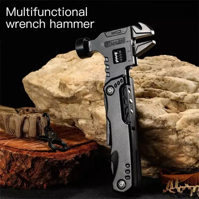 Alicate dobrável universal, chave multifuncional, combinação de martelo, ferramenta EDC, ferramentas manuais
