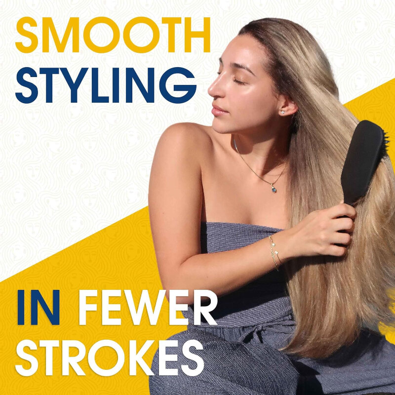Fashion Square Plate Airbag Cushion Comb Wide Tooth Curly Straight Peine Hairdressing Smooth Fluffy Styling Cepillo Para El Pelo