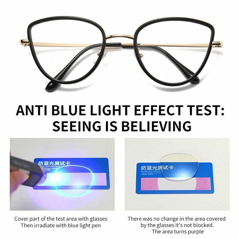 Gafas de protección ocular antiluz azul, gafas de PC Vintage, montura ultraligera, bloqueo de rayos azules, gafas de computadora para oficina
