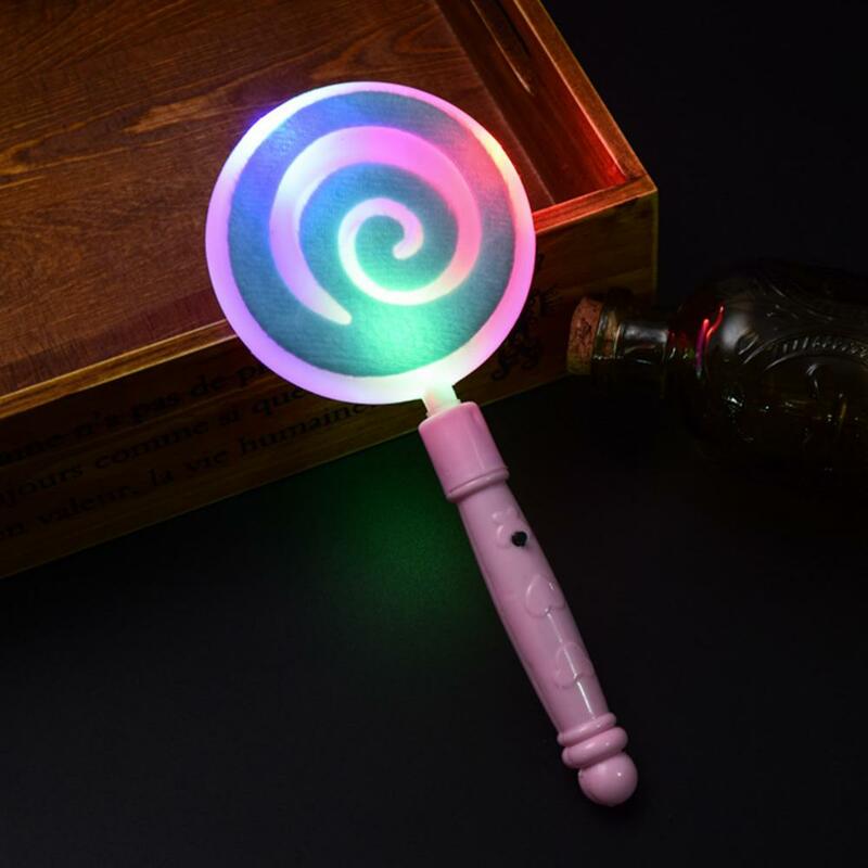 LED 빛나는 마술 지팡이 재미 있은 사탕 모양의 요정 지팡이, 어린이 성인 형광등 지팡이 콘서트 소품 선물
