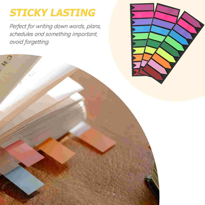 3 набора цветных липких вкладок, самоклеящиеся маркеры для чтения, наклейки для чтения, отметки для страниц