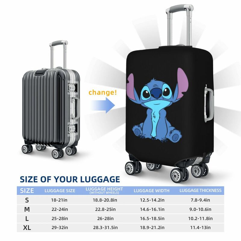 Benutzer definierte Stich Gepäck abdeckung elastische Reisekoffer Schutzhüllen Anzug für 18-32 Zoll