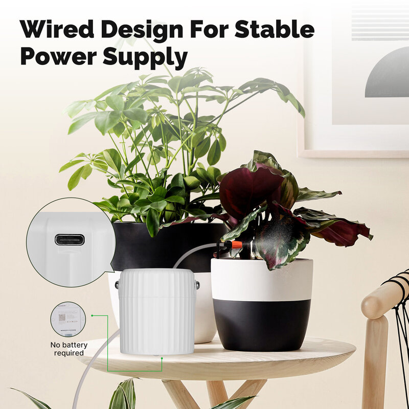 MOES Tuya WiFi Smart 1-Outlet Watering Timer Water Pump Device Irrigation System Garden Tools Sprinkler Design Auto Mode Manual