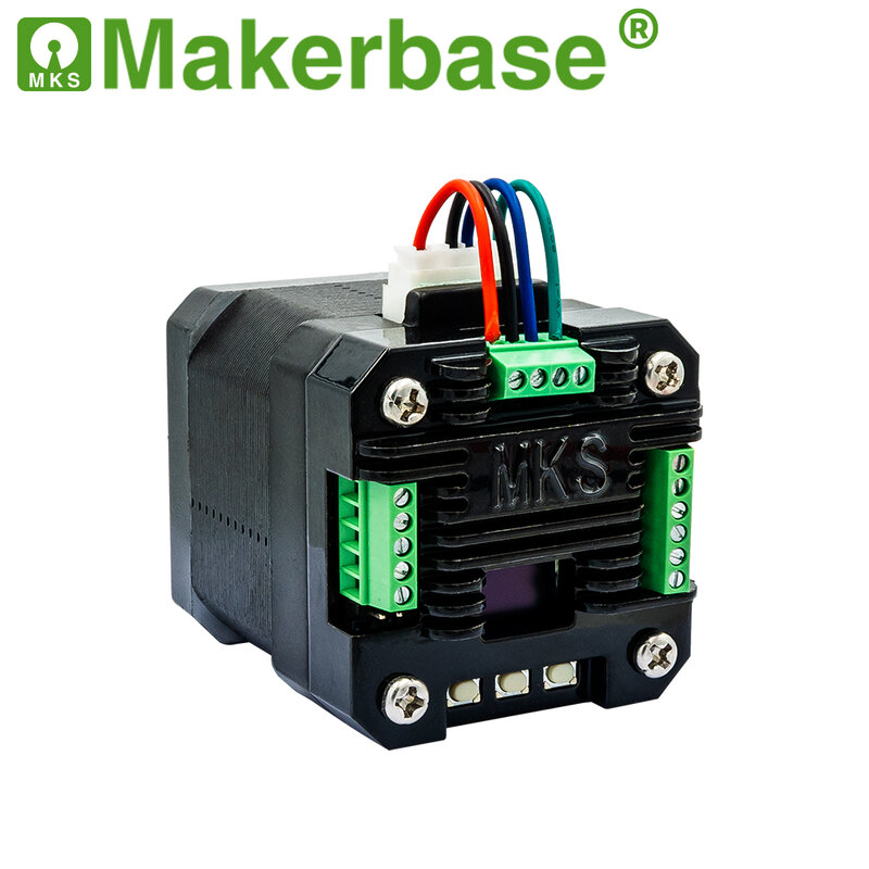 Makerbase MKS SERVO42D NEMA17 controlador de motor paso a paso de bucle cerrado, CNC, impresora 3d para Gen_L FOC, silencioso y eficiente