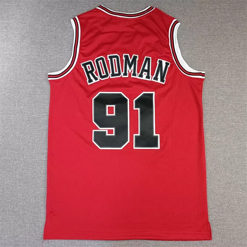 Camiseta de baloncesto americano para hombre, ropa de Rodman, PIPPEN, talla europea, pantalones cortos de algodón sueltos, sudadera