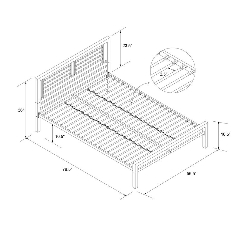 Full Metal Plataforma Bed Frame, Silver Bed Base, Bedsleep, Quartos Móveis