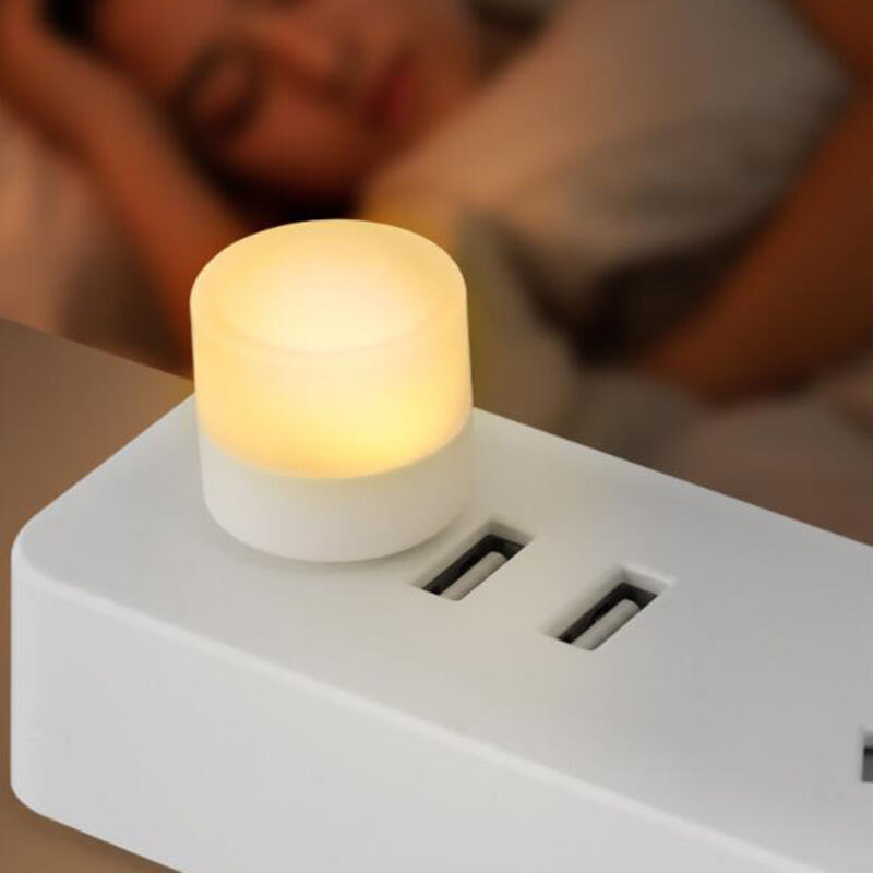 USB 충전식 LED 야간 조명 미니 책상 램프 침대 옆 독서 램프 보조베터리 독서 빛
