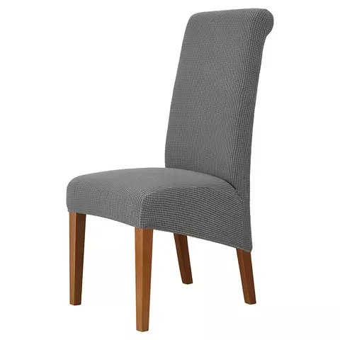ผ้าคลุมเก้าอี้ผ้าฟลีซทรงคิงไซส์ยาวแบบยุโรปผ้าคลุมเก้าอี้นั่งสำหรับร้านอาหารโรงแรมงานเลี้ยง