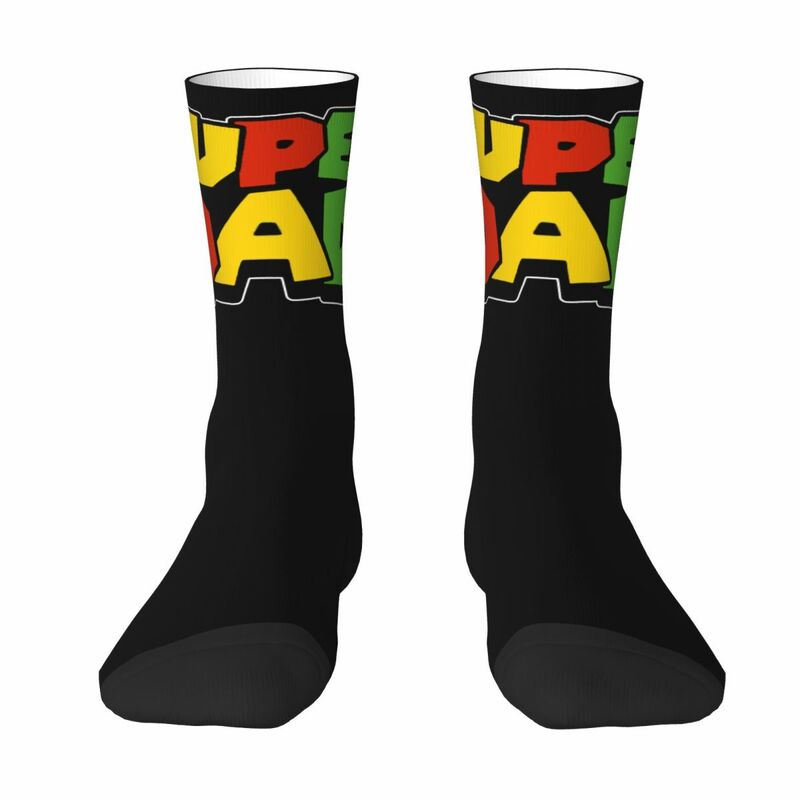 Уютные носки унисекс Super Dad, носки с веселым 3D-принтом для бега, сумасшедшие носки в уличном стиле