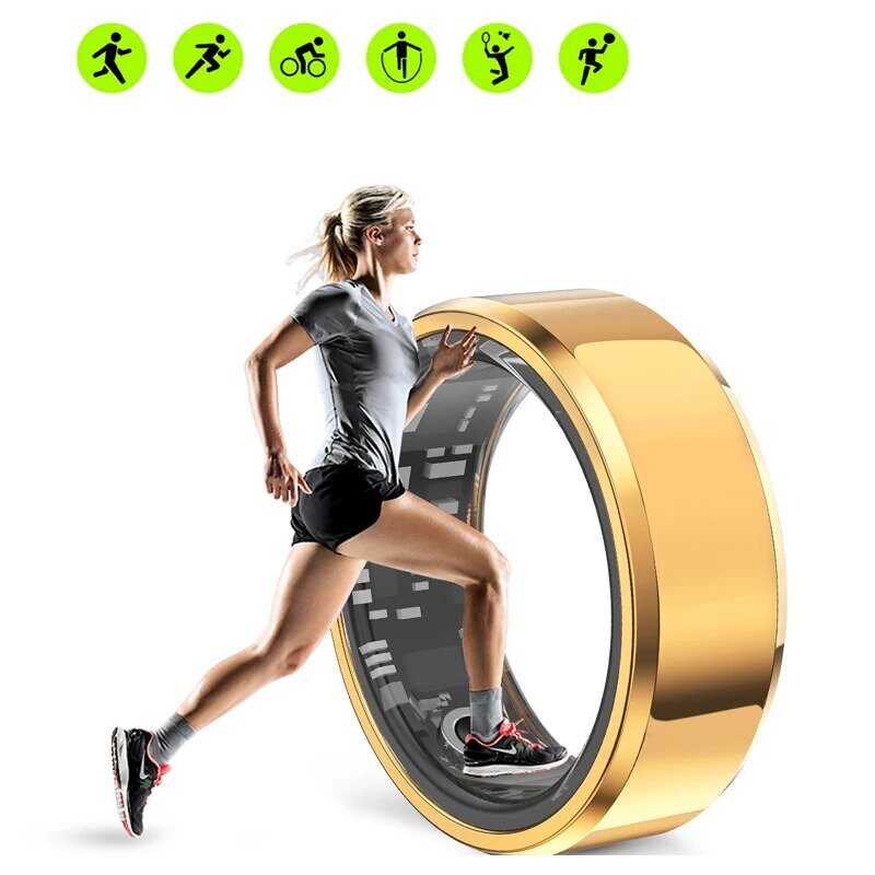 3ATM opaska zdrowotna inteligentny pierścień kobiety i mężczyźni wielomodowy lokalizator aktywności fitness z rejestratorem monitorowania tętna i zdrowia snu