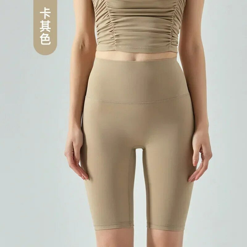 Nieuwe Hoge Taille Hip Yoga Broek Taille Zak Fitness Fietsbroek Met Skinny Yoga Shorts.