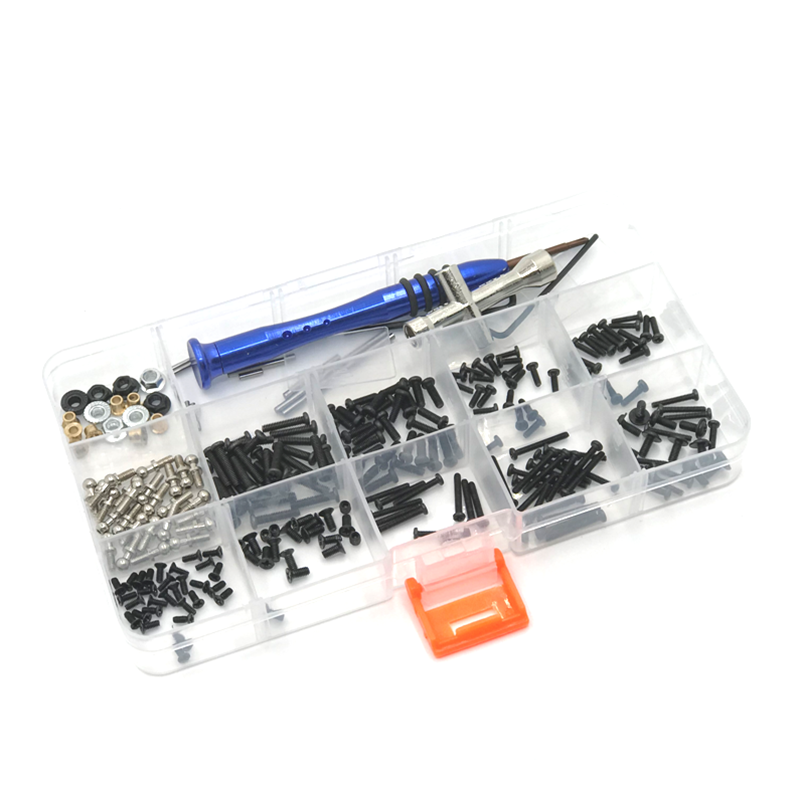Metal Upgrade Retrofit Screw Tool Box For WLtoys 1/18 184011 A949 A959 A969 A979 K929 RC Car Parts