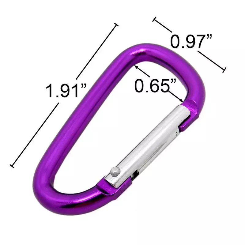 Carabiner Keychain Outdoor Camping Climbing Hiking D-ring Snap Clip Lock Buckle Hooks Sports Fishing Bucklekeychain Accessories