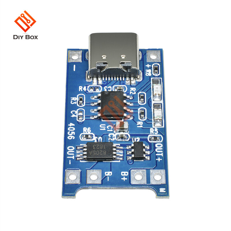 1-10Pcs 5V 1A TYPE-C Micro USB 18650 TC4056A Lithium Battery Charging Board Charger Module with Protection Dual Functions TP4056