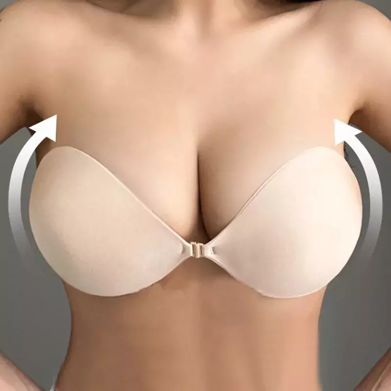 Invisible Strapless Adhesive Stick Bra Strapless Push Up Bras Women Sexy Backless Lingerie Seamless Silicone Bralette Underwear