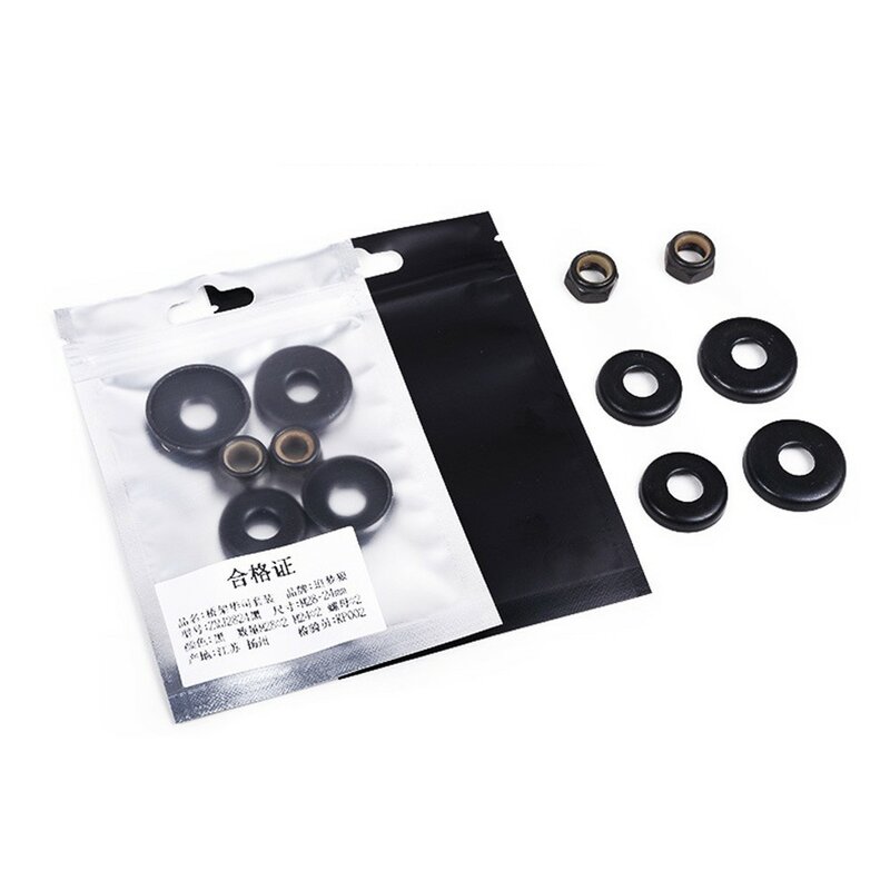 4pcs Longboard Skateboard Bushings Washers Cup With Nuts Rebuild Tools Replacement Parts Bushings Trucks High Hardness