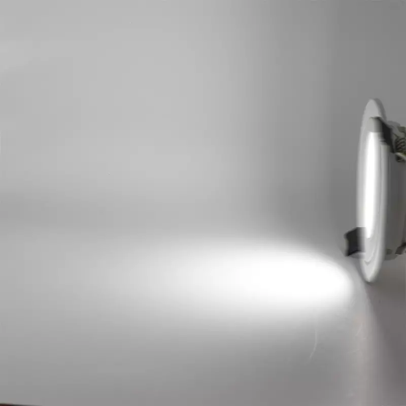 Foco LED de dedo alto profundo con marco estrecho, foco negro moderno, empotrado, COB listo, apertura de stock 85-90