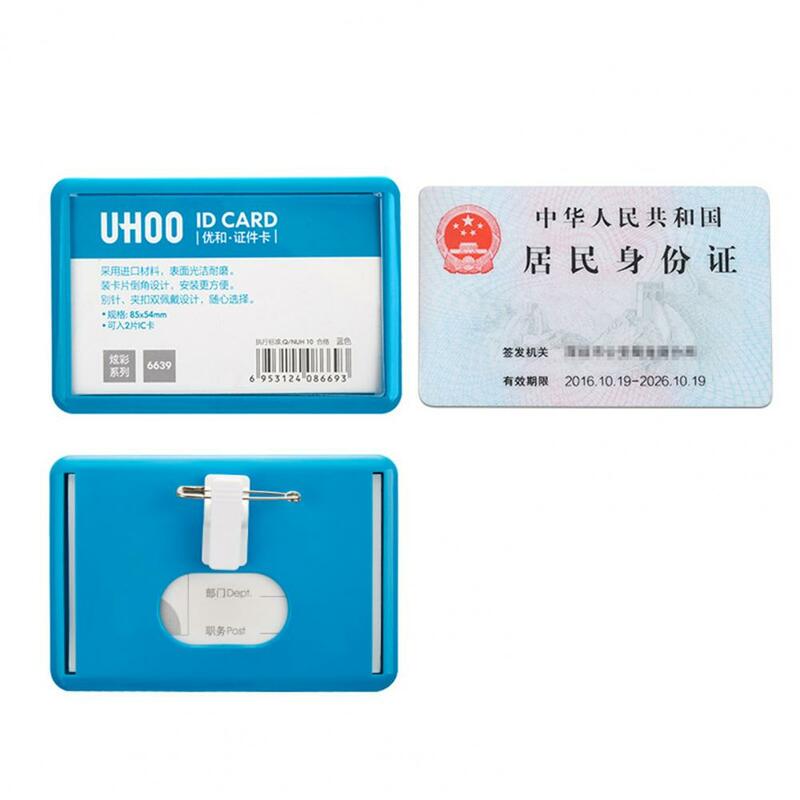 Pratico nome Badge Protector multiuso antiscivolo nome Badge Cover impermeabile antipolvere Card Protector