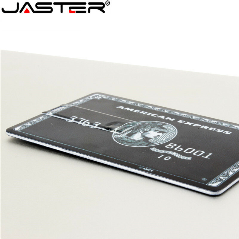 Jaster顧客ロゴ防水スーパースリムクレジットカードusb 2.0フラッシュドライブ32ギガバイトペンドライブ4グラム8グラム64グラム銀行カードモデルメモリスティック