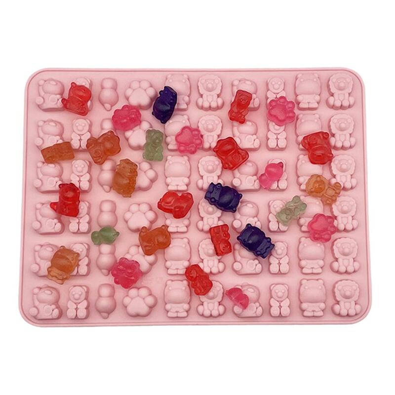 Cartoon Silicone Fudge Candy Mold Cute Bear Jelly Mould Candy Decorating Tools Diy Moulds Dropper With Baking Chocolate Fon N5d2
