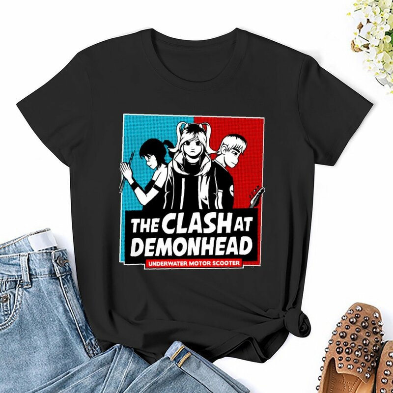Clash At Demonhead (2) t-shirt hipisowskie ubrania koszule koszulki z nadrukami ubrania dla kobiet