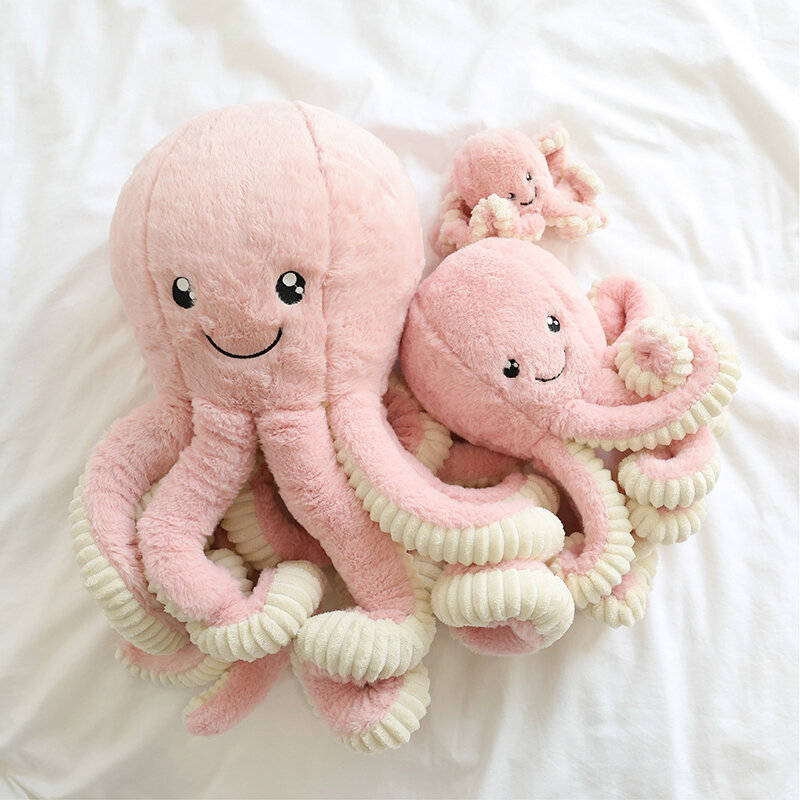2022 1 pcs Customized Size Octopus Stuffed Plush Toys For Baby Kids Birthday Christmas Children Kid Gifts Cute Tako Dolls