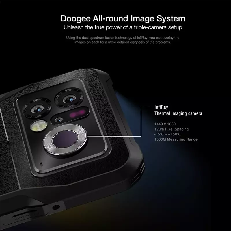 DOOGEE V20 Pro Rugged 5G Smartphones 6.43Inch FHD Octa Core 12GB+256GB Android 12 Mobile Phone 64MP 6000mAh 33W Fast Charge NFC