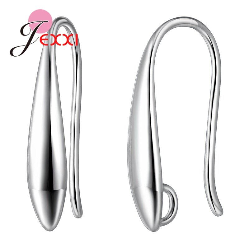 Eenvoudige 925 Sterling Zilveren Oorbel Haken Voor Vrouwen Diy Oorbellen Slangetje Sieraden Maken Sluitingen Accessoires