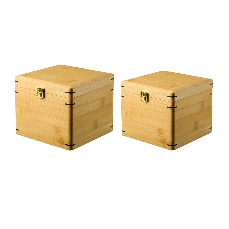 กล่องไม้เก็บของที่ระลึกกล่องบรรจุภัณฑ์ไม้ไผ่สำหรับเก็บของในบ้านของสะสมโบราณ